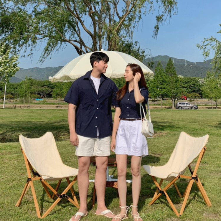 雙口袋襯衫情侶裝（基本款/短款）