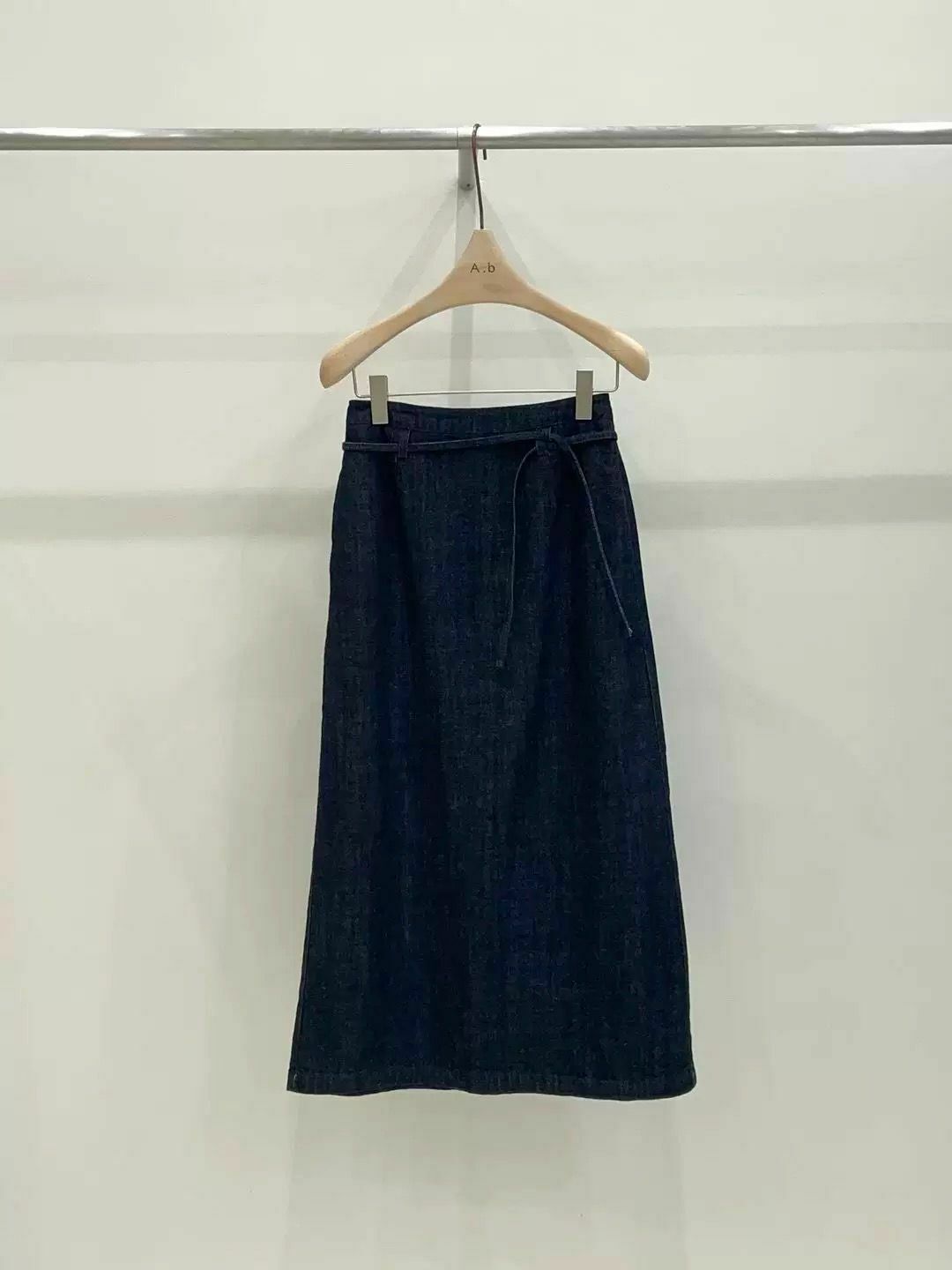 AB4201 抽繩深藍牛仔裙 - S size