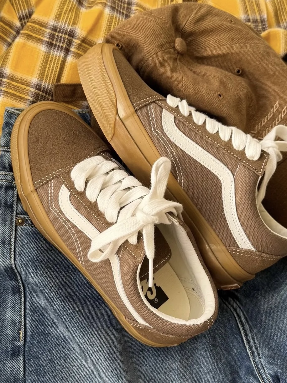 VANS PREMIUM LX OLD SKOOL 多巴胺色系 摩卡 巧克力色 咖啡色 焦糖底 復古 高階系列 男女鞋 VN000D560E0 / 調貨