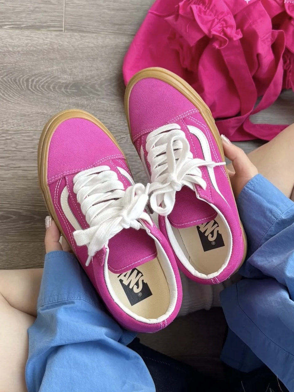 VANS PREMIUM LX OLD SKOOL 多巴胺色系 莓果粉 粉紫 白色 焦糖底 復古 高階系列 男女鞋 VN000D56YLZ1 / 調貨