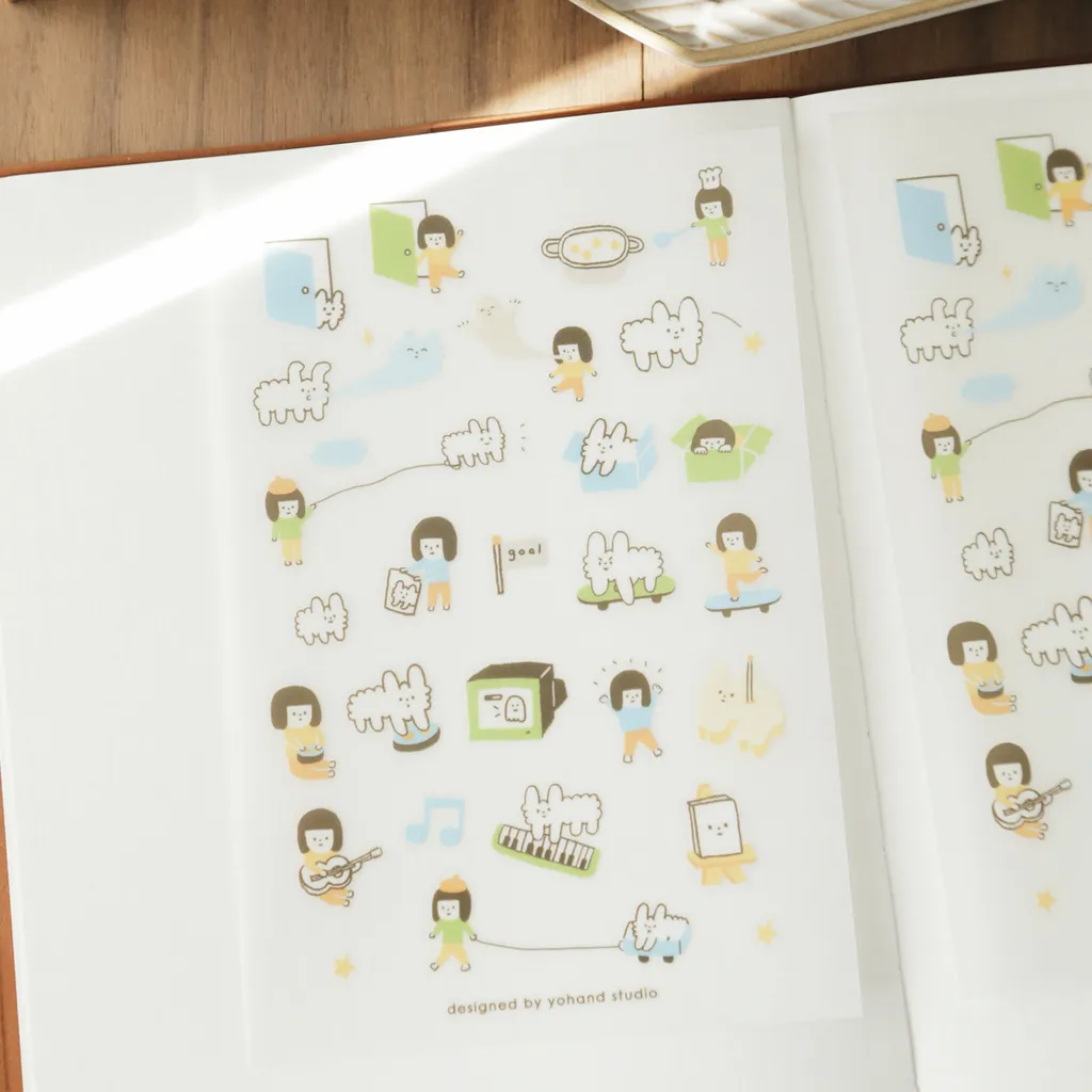 YO HAND STUDIO PRINT ON STICKER LIFE