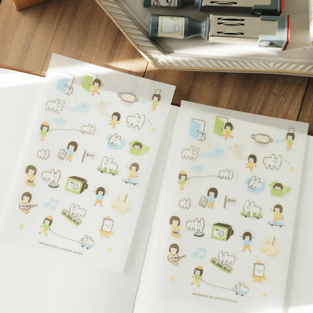 YO HAND STUDIO PRINT ON STICKER LIFE