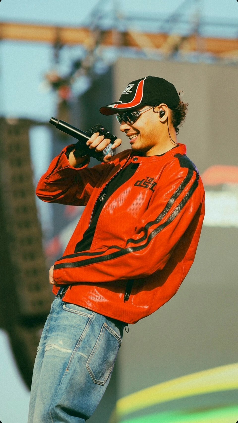 DIESEL 限定款 流線拼色刺繡Logo 黑紅賽車老帽