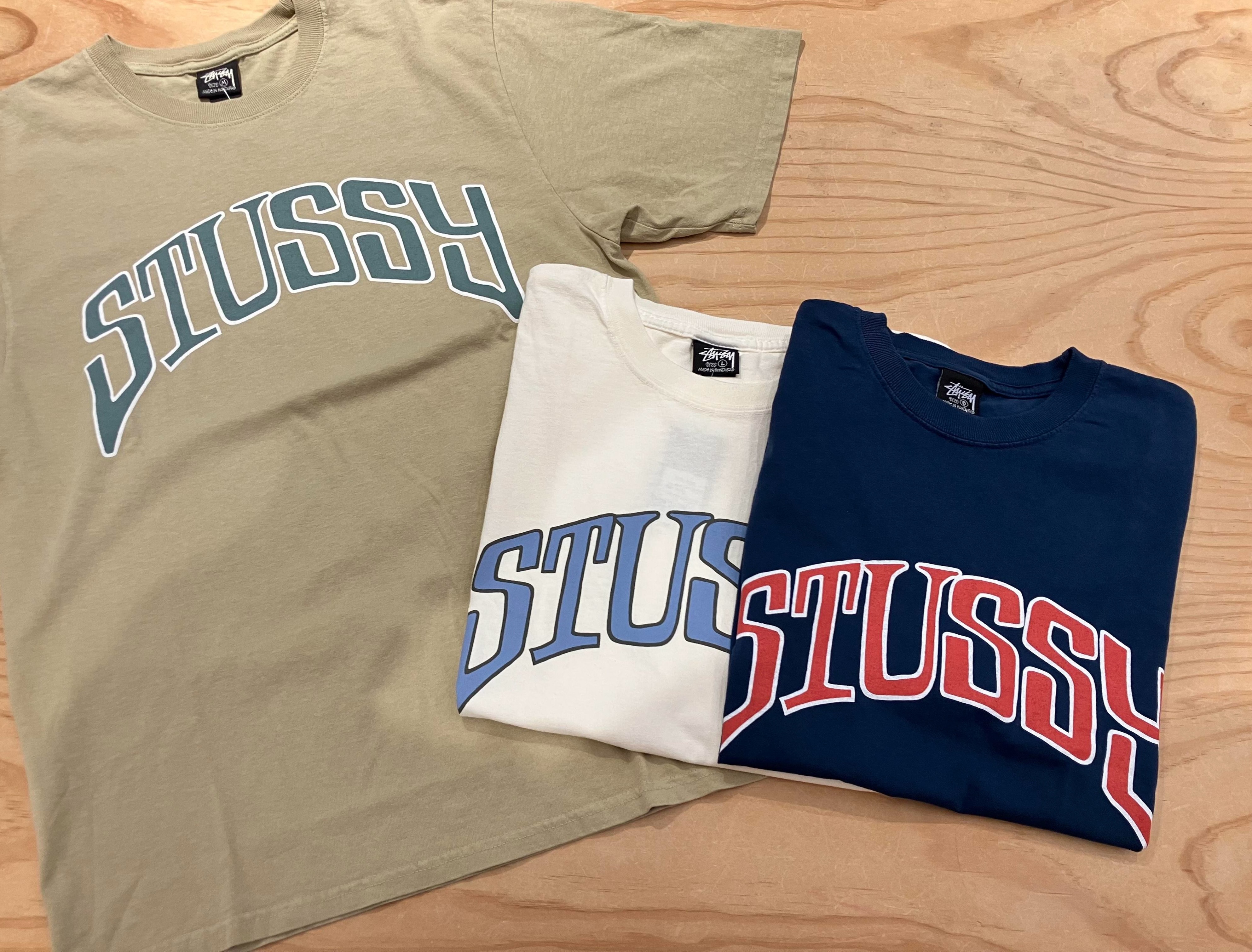 【現貨】Stussy 拱型 Logo ARCHED TEE Pigment Dyed  短袖 T-Shirt