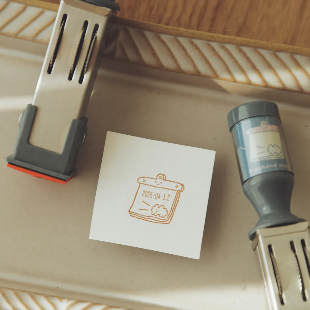 可調式日期印章  小  狗狗雲日曆｜右手超人 台灣