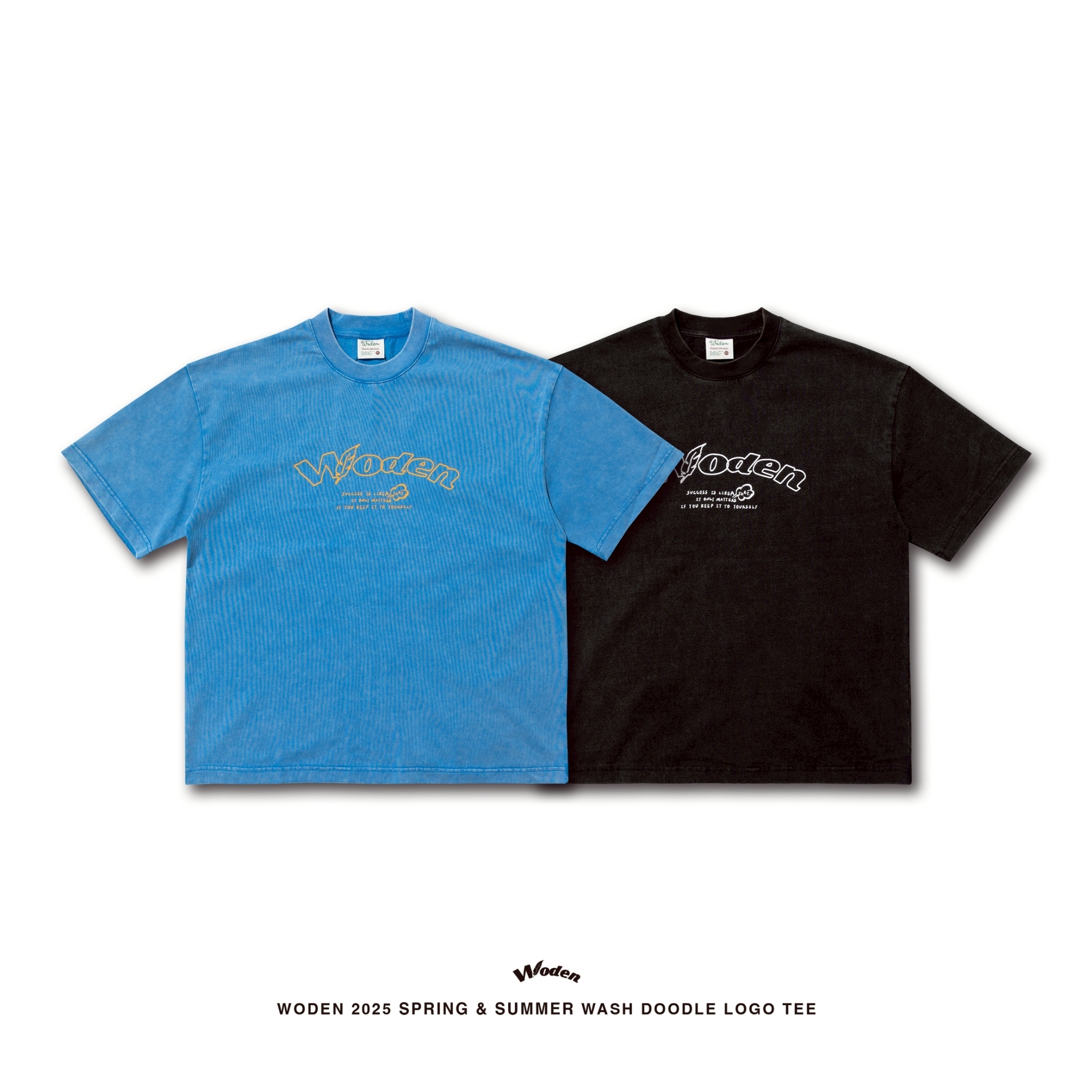 WODEN 2025 Spring & Summer 025 Wash Doodle LOGO Tee