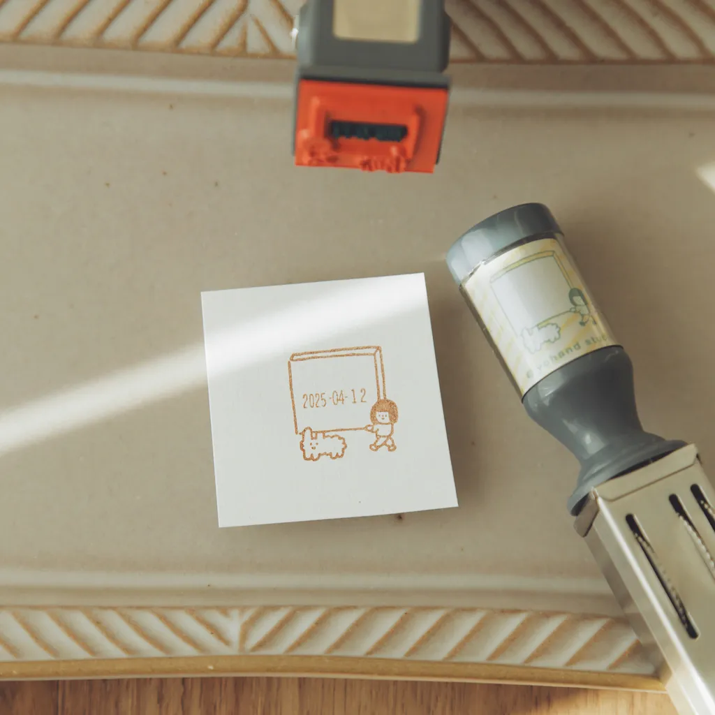 可調式日期印章  小  搬磚塊｜右手超人 台灣