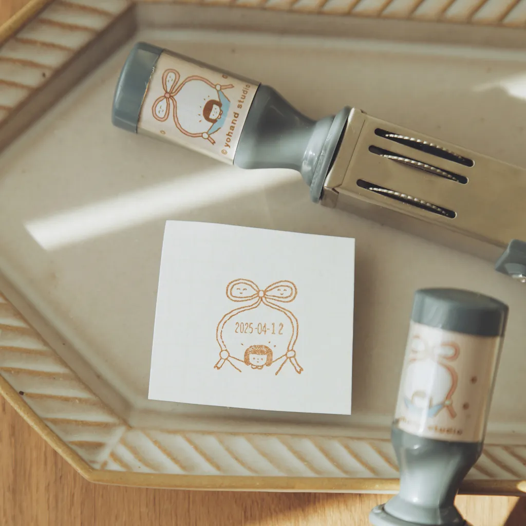 可調式日期印章  小  蝴蝶結｜右手超人 台灣