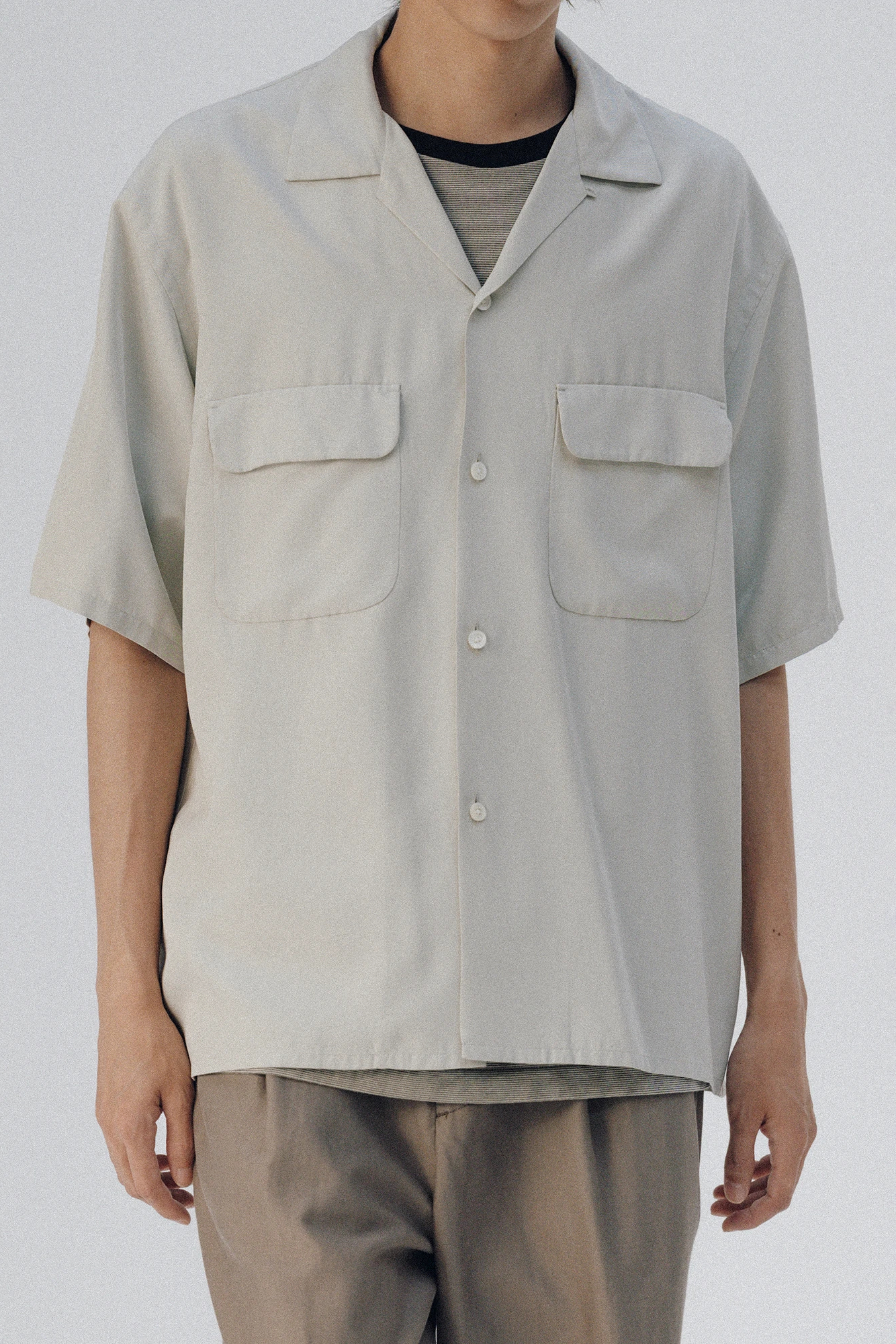 KAPTAIN SUNSHINE OPEN COLLARED S/S SHIRT (2COL)