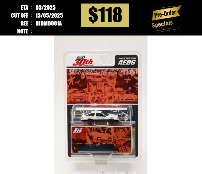 PO-$118 * HOBBY JAPAN * 1:64 Toyota SPRINTER TRUENO (AE86) / INITIAL D Takumi Fujiwara VS Keisuke Takahashi [OD27/04]