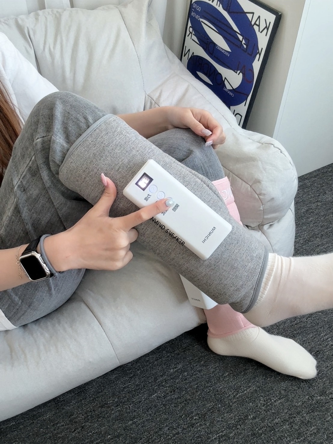 <快速出貨> MUNICHI 腿師傅 氣壓熱敷美腿按摩器