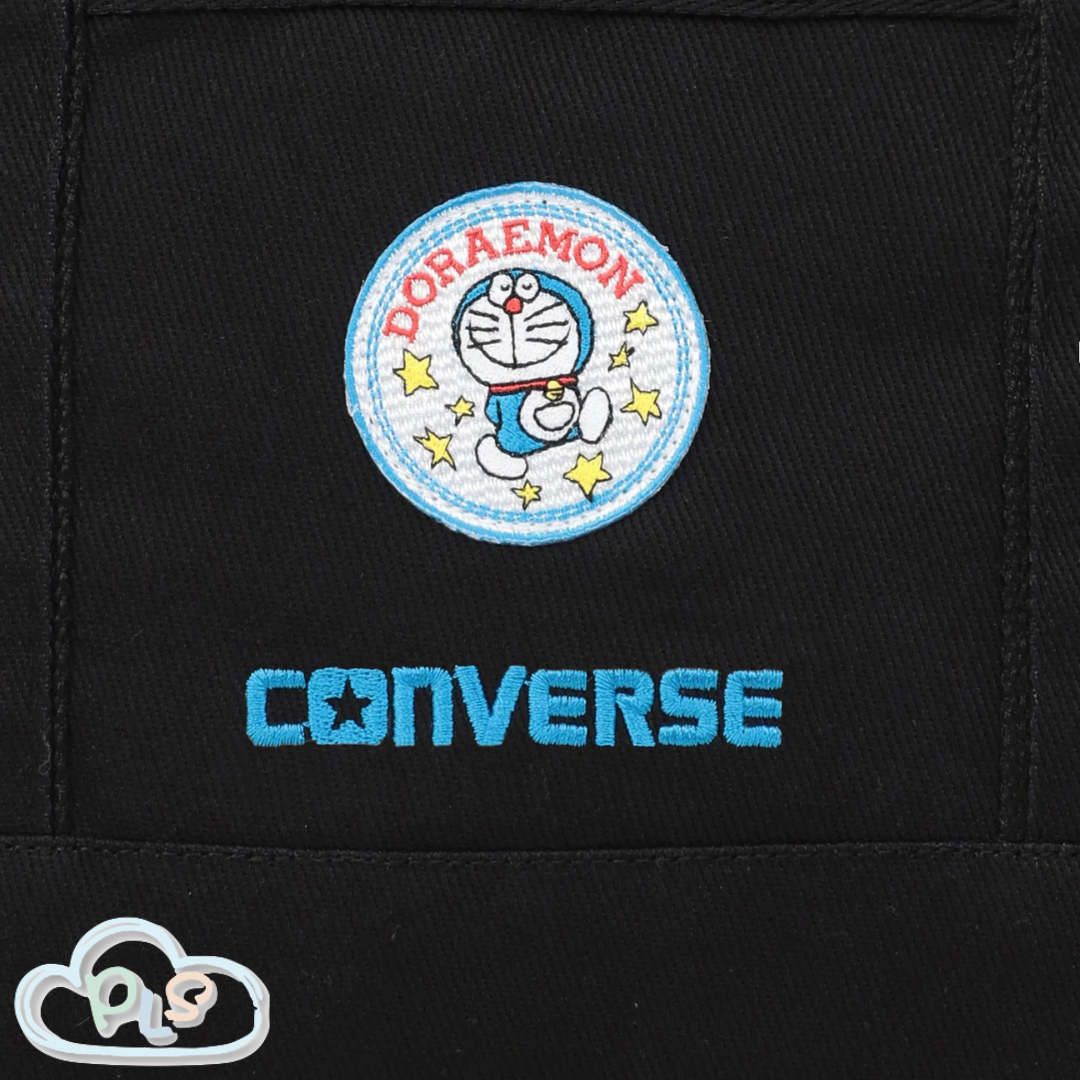 現貨 CV CANVAS TOTE BAG M 黑色 CONVERSE X 多啦A夢 #22793-1