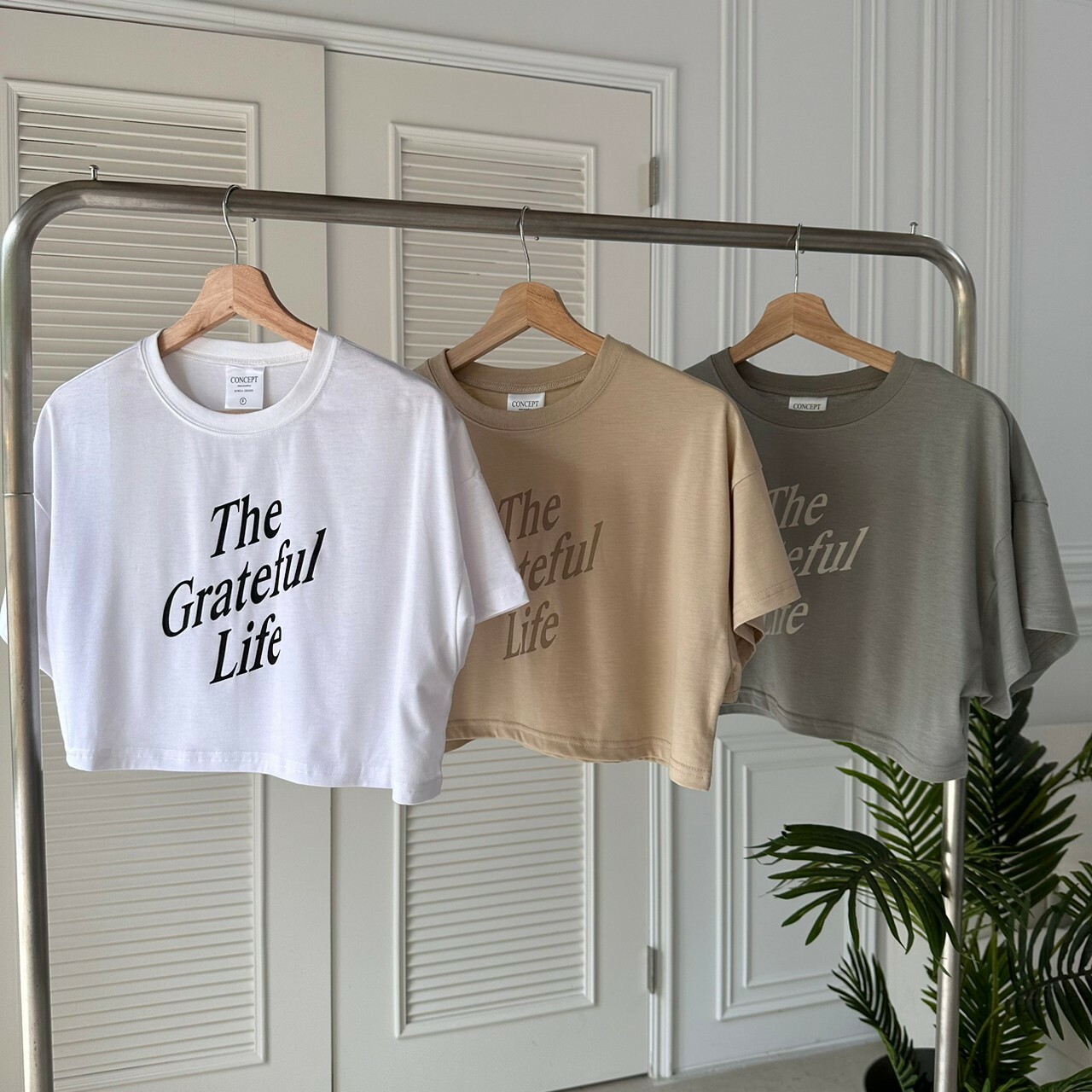 The Grateful Life 女生短版 Tee (3colors)