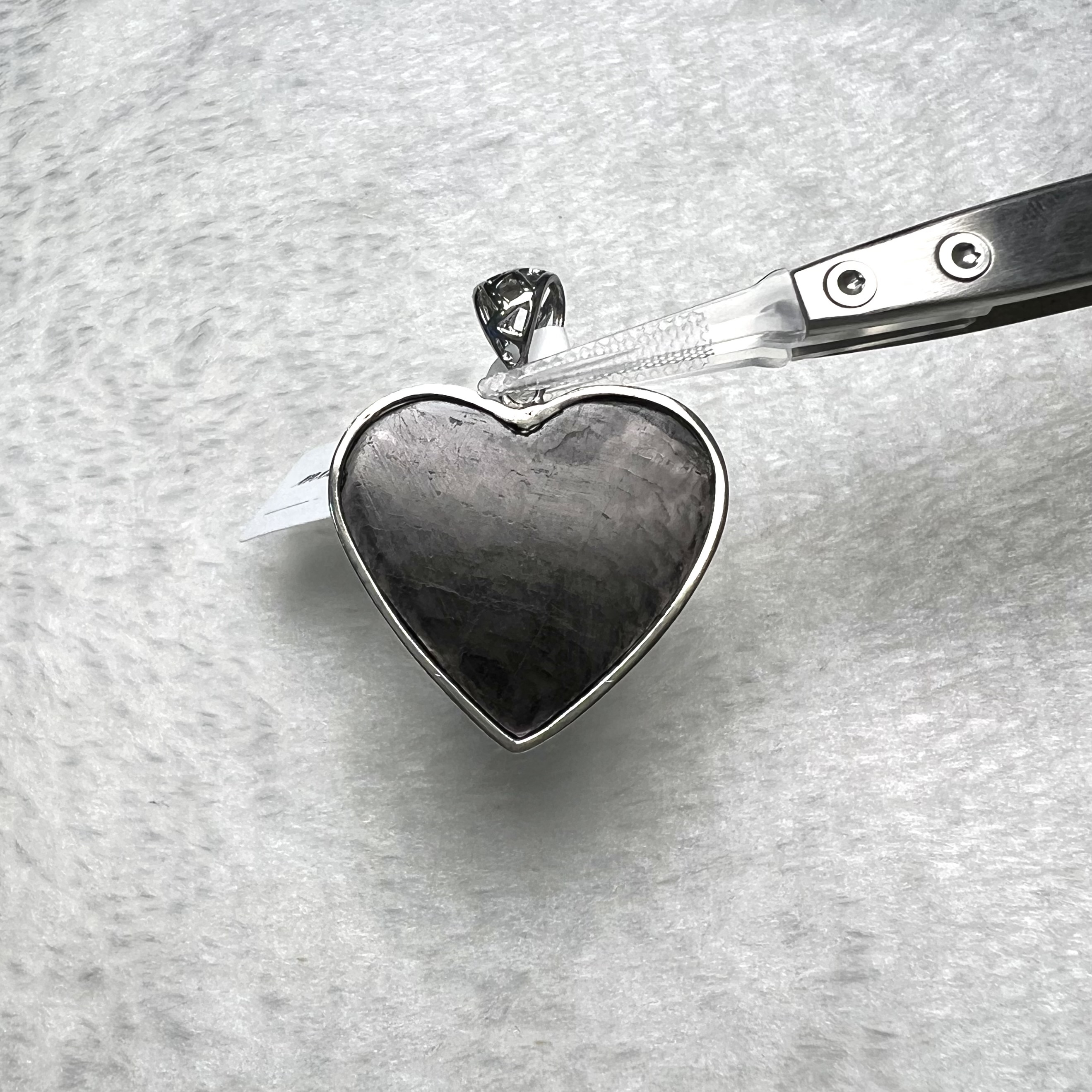 黑銀線 (金運石)吊墜 #A448