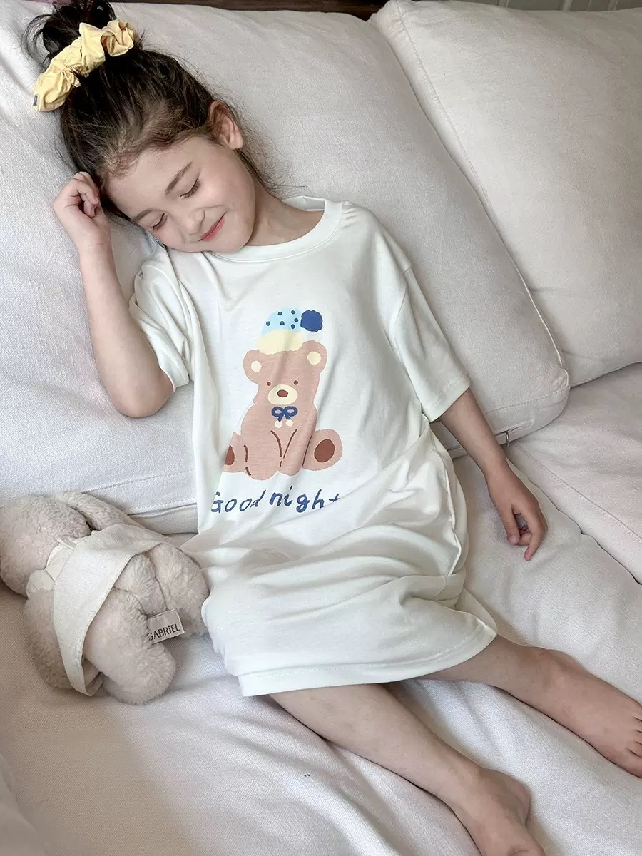 超舒服小熊洋裝家居服