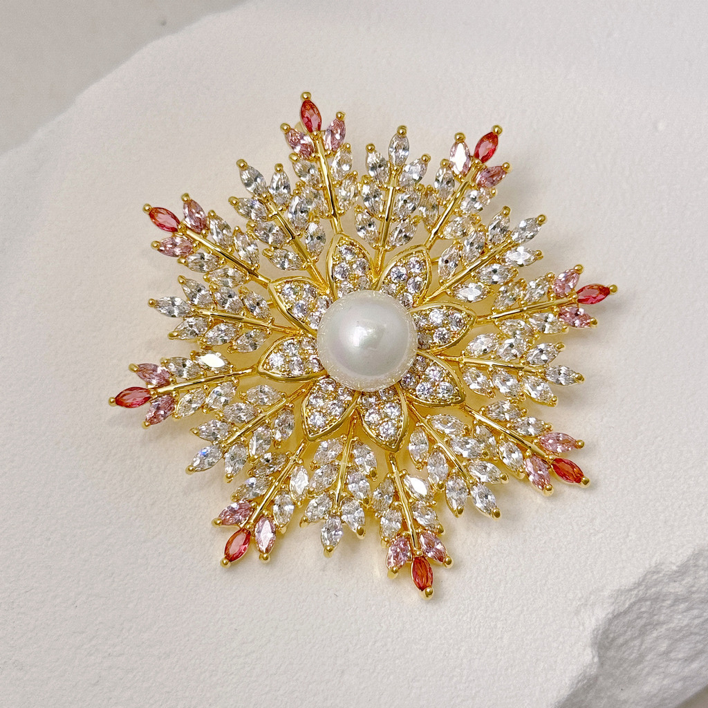 花火盛宴珍珠胸針