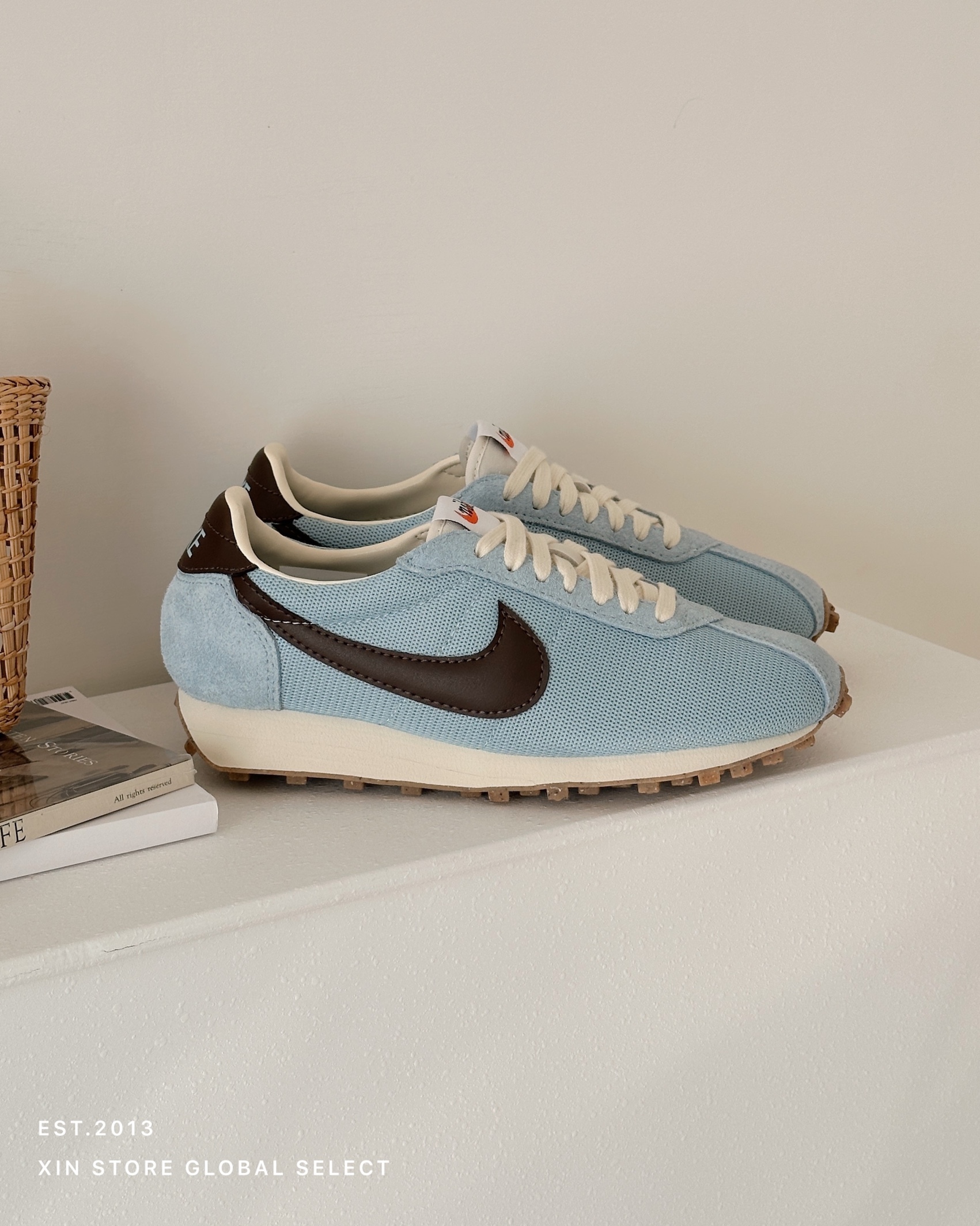 【現貨】Nike LD-1000 Light Armory Blue 復古 麂皮 透氣網布 清新藍棕 女鞋