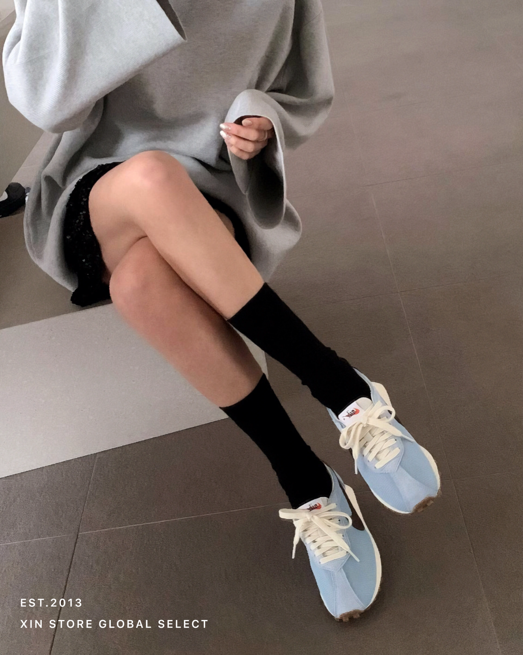 【現貨】Nike LD-1000 Light Armory Blue 復古 麂皮 透氣網布 清新藍棕 女鞋