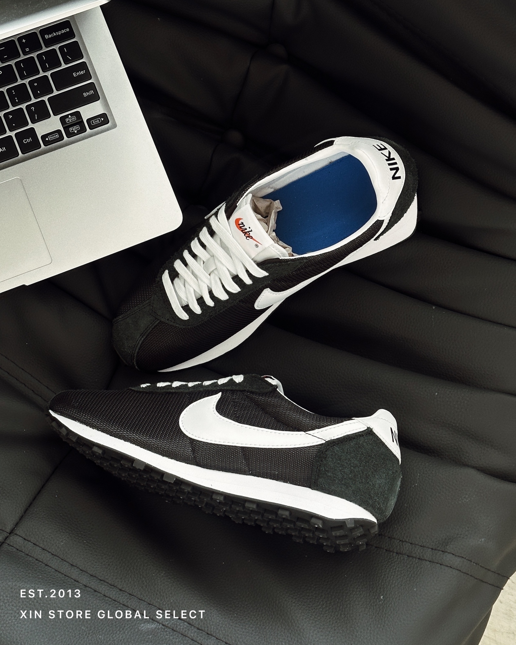 【現貨】Nike LD-1000  Black White 復古 麂皮 透氣網布 黑白