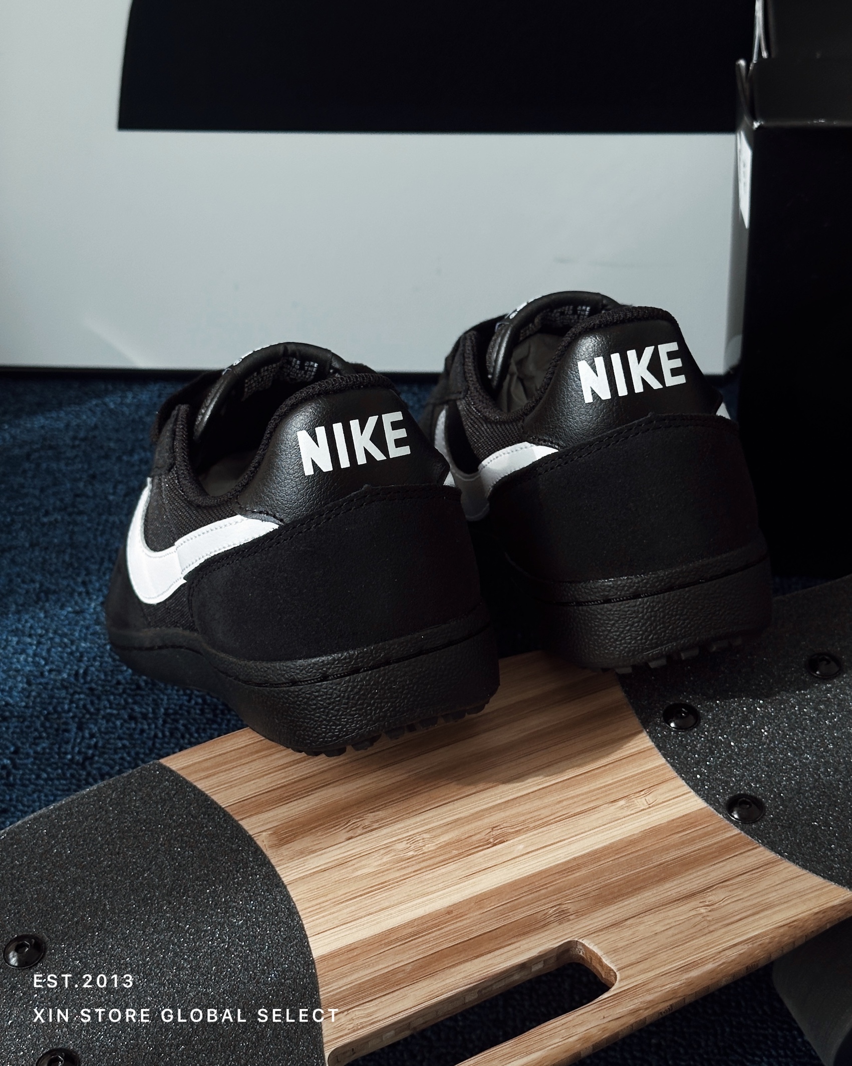 Nike Field General 麂皮 休閒 美式足球 橄欖球 復古 德訓鞋  黑白