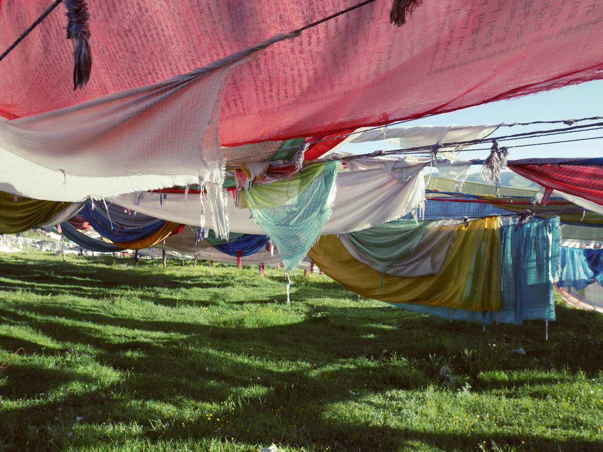 手染犛牛絨薄披肩