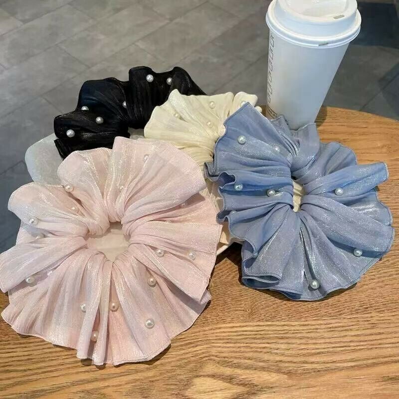 珠光珍珠裙擺大腸圈