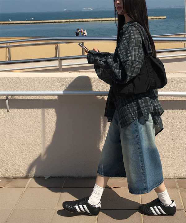 anyonemore Harley Bermuda Washed Denim Pants