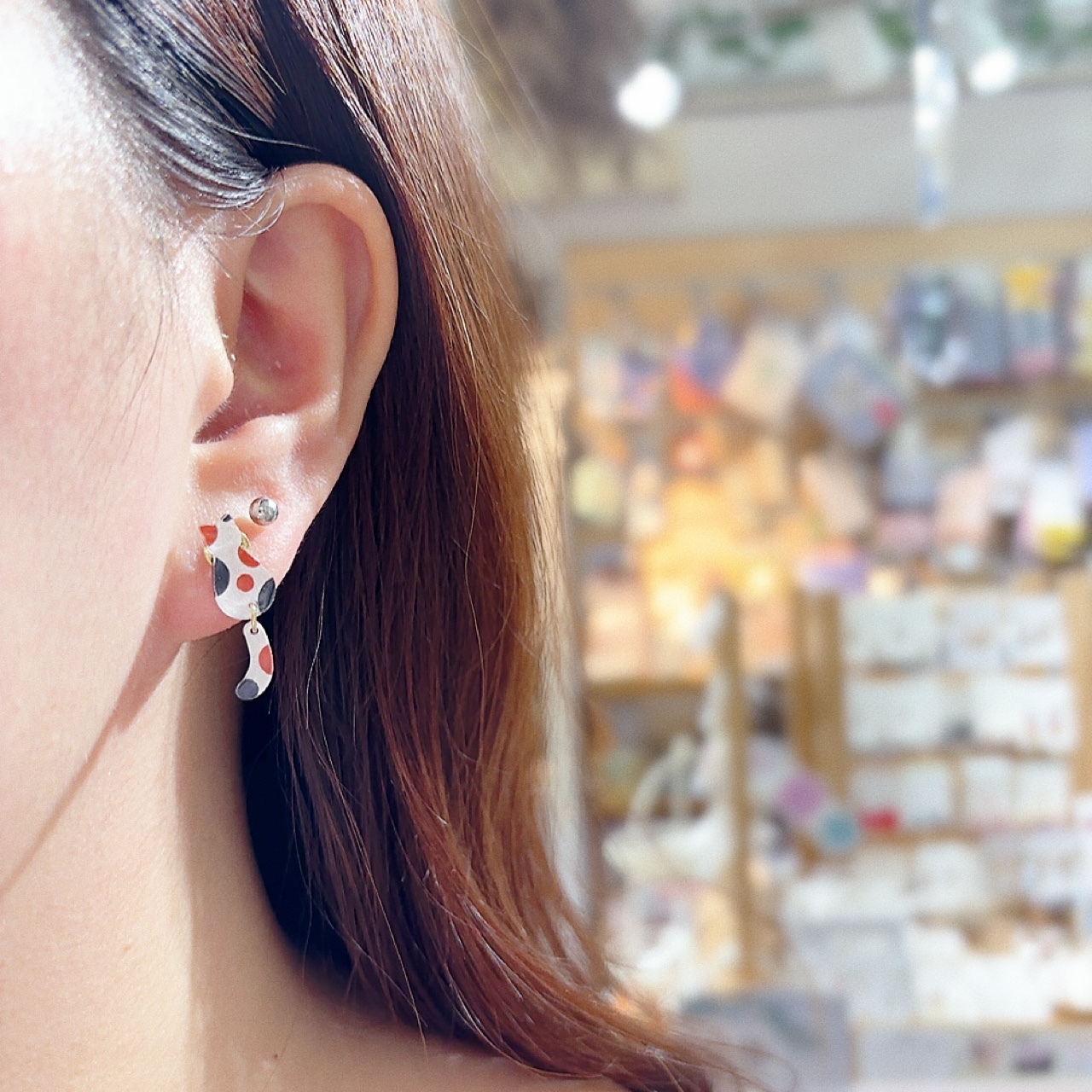 [手作家] 動物耳環 (貓/刺蝟/樹懶/長尾雀/環尾狐猴)