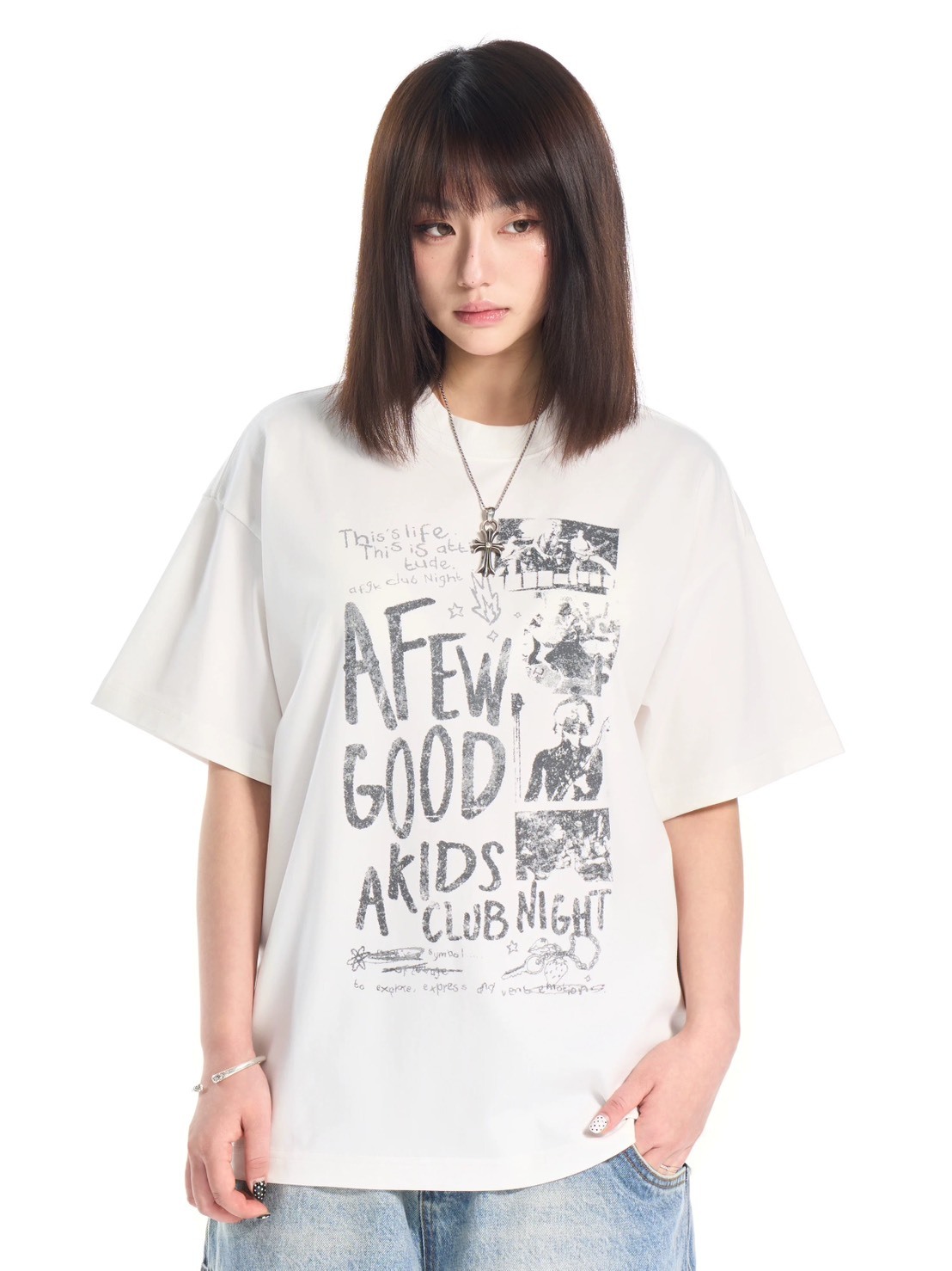 AFGK ''club night''復古印花 短T A FEW GOOD KIDS