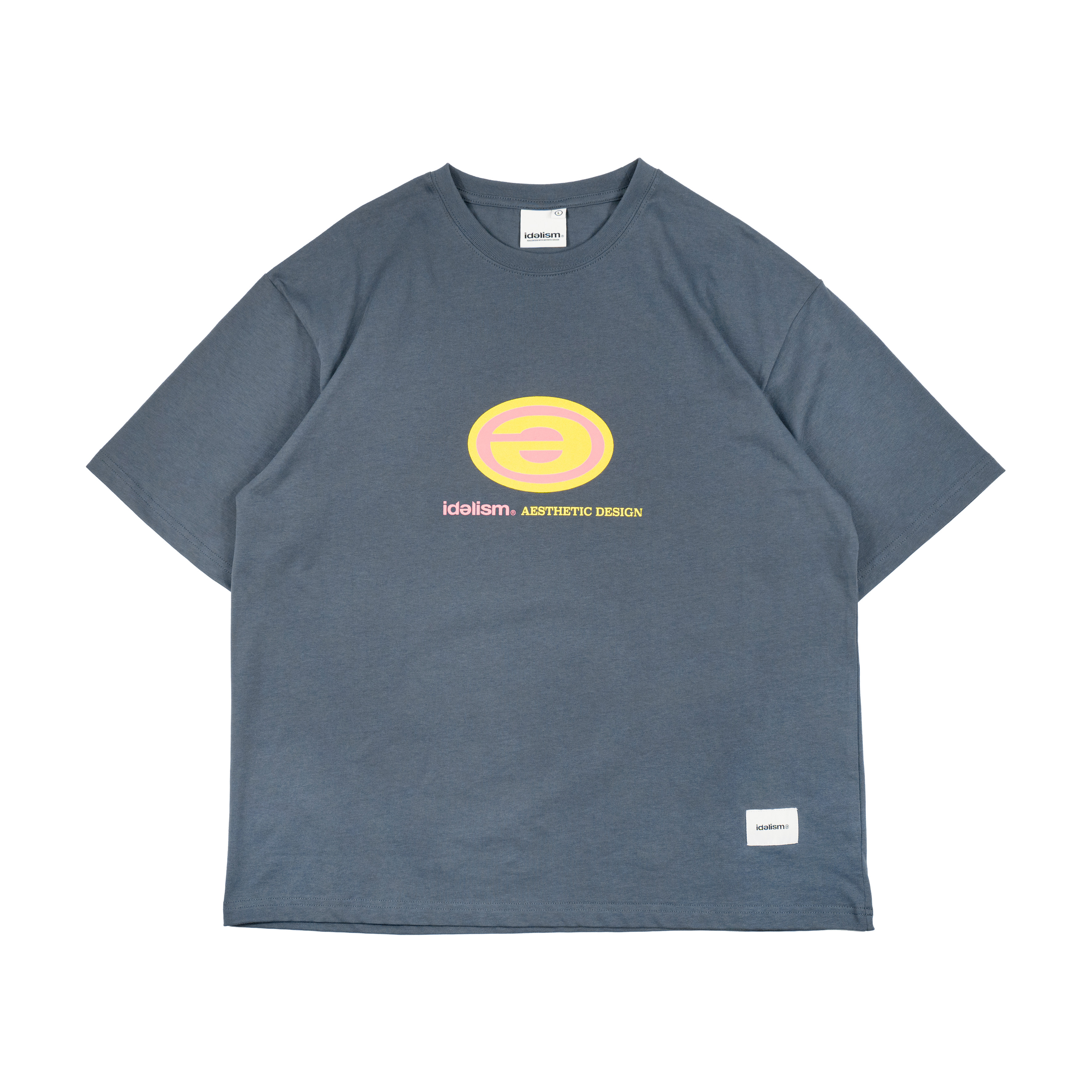 idealism｜ID25001 – Earth Tee (White/Haze Blue)