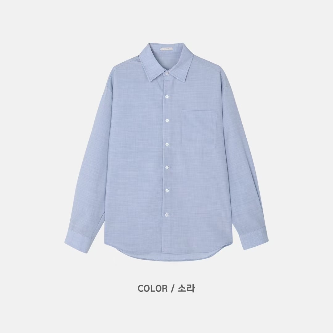 正韓➸雪紡涼感薄襯衫