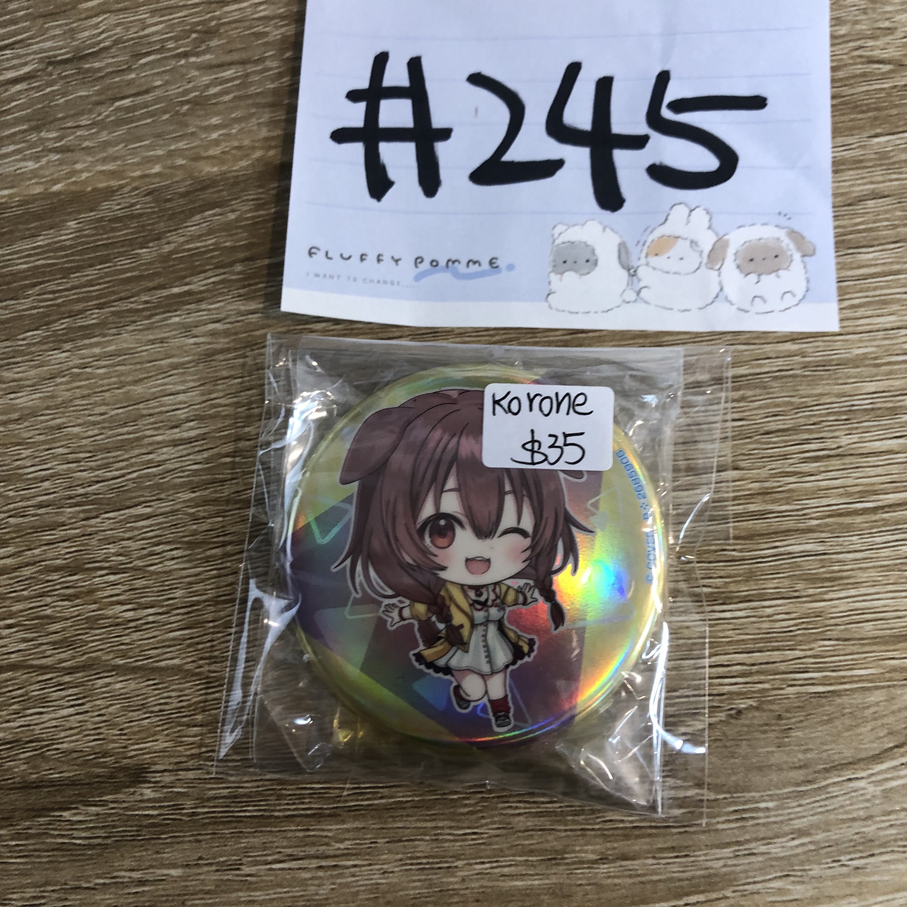 HOLOLIVE KORONE 襟章 立牌 #245