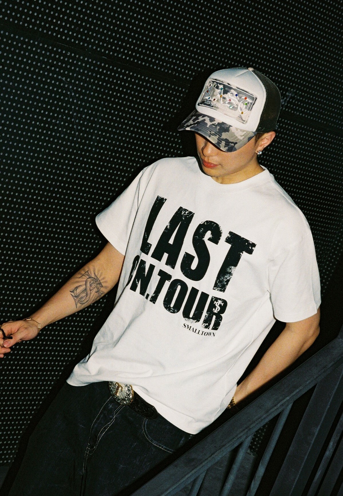 STK SmallTownKid ASEN同款 CN.TOUR 斑駁字體 短袖 T恤