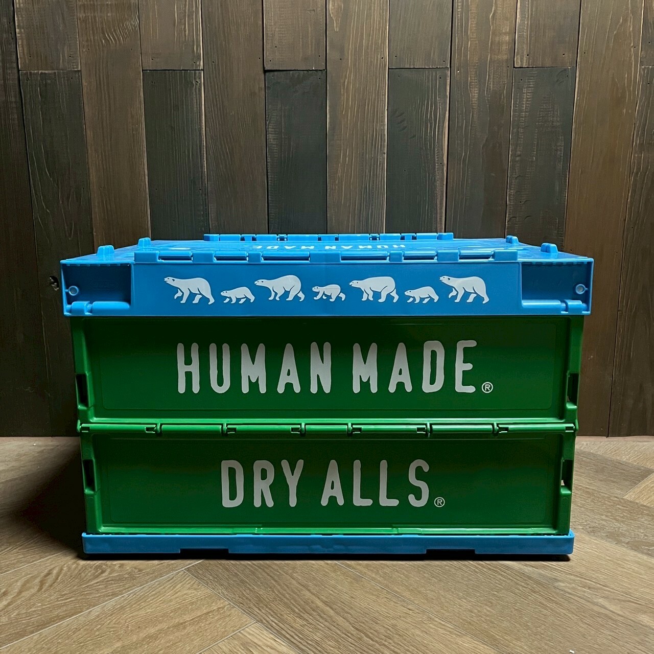 HUMAN MADE CONTAINER 50L - 藍蓋綠底