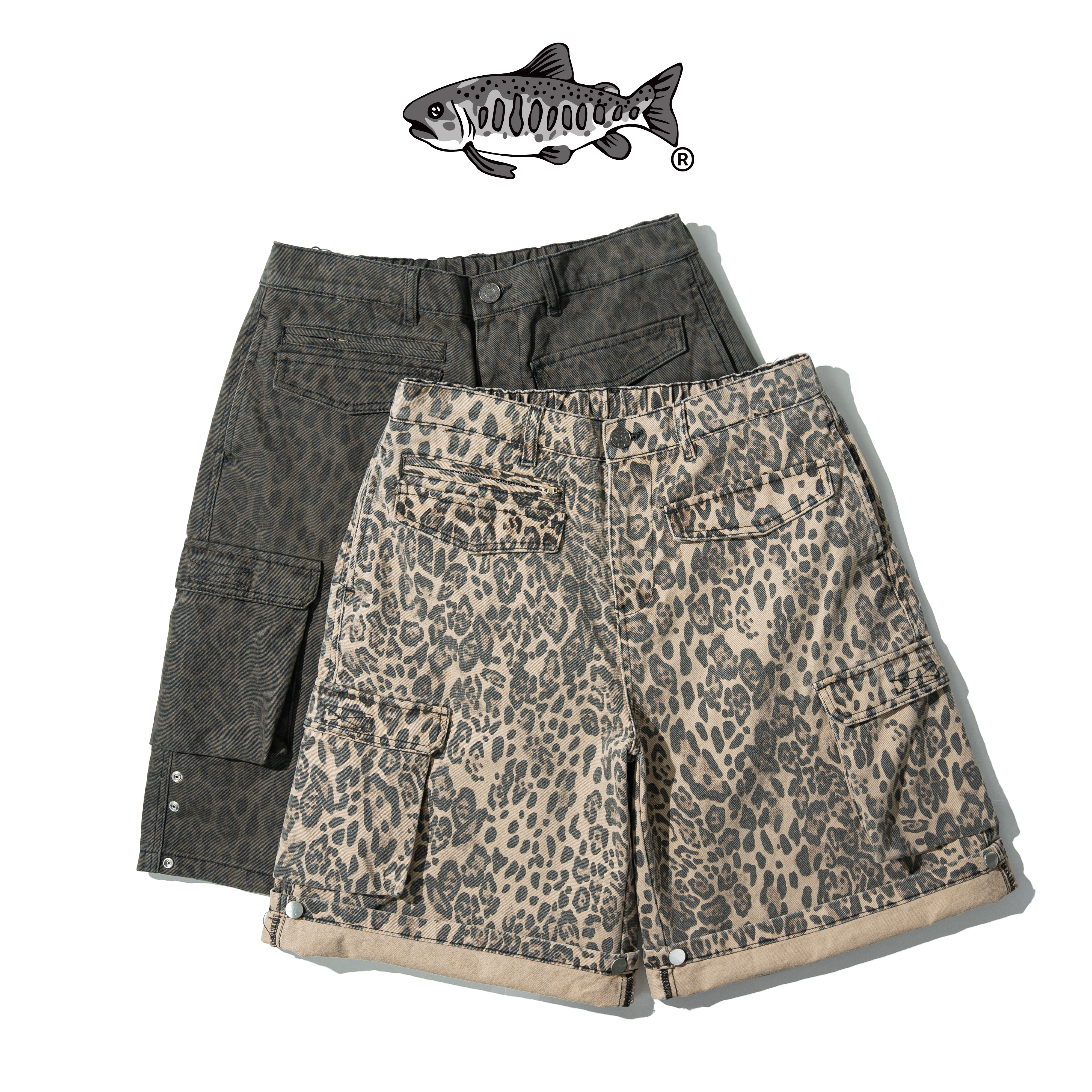 AGILITY Leopard Cargo Jorts 七分 可變長度 豹紋短褲 [O-LS8]