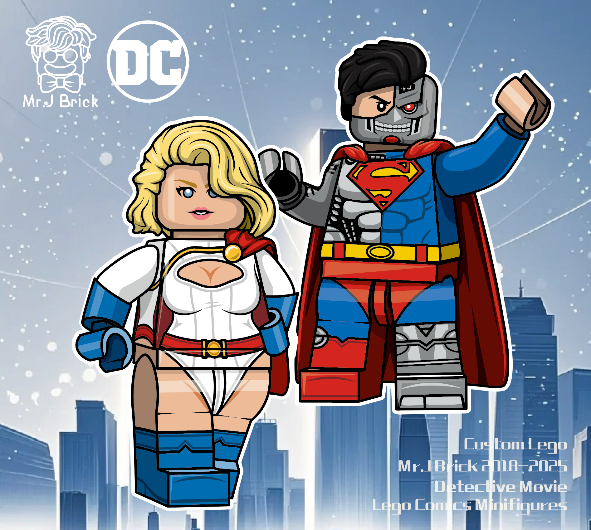 【Mr J Brick】Cyborg / Wonder Girl