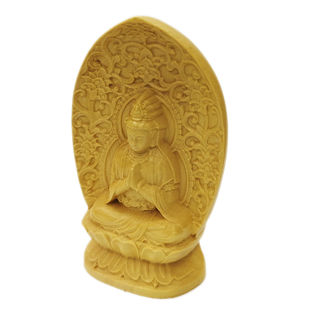 大勢至菩薩{黃楊木}7公分【十方】153998