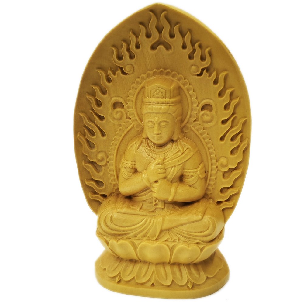 大日如來{黃楊木}7公分【十方】153993