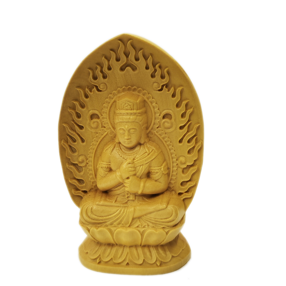 大日如來{黃楊木}7公分【十方】153993