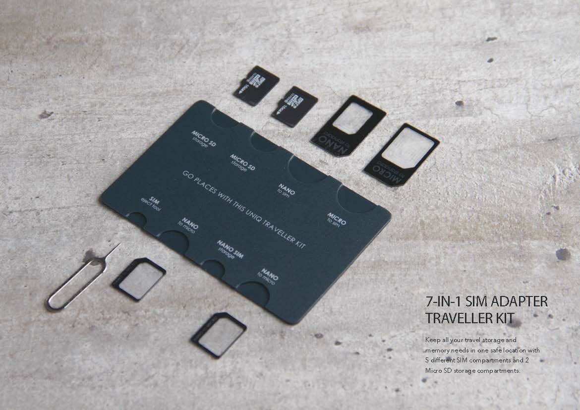 UNIQ SIM 轉接器旅行套裝（7合1）