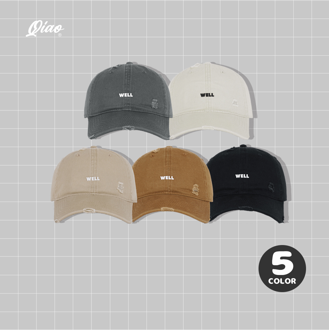 WELL Done Distressed Cap - GR-026