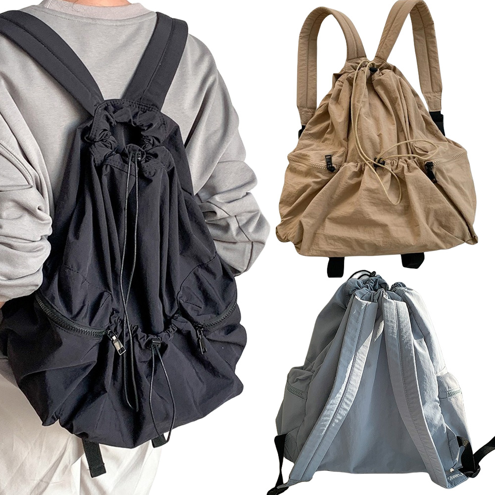 後背包 工裝包 抽繩包 水桶包 韓國包包 大學生背包 雙肩包 輕便包包 休閒包包 書包 背包 大容量包包 尼龍包 485