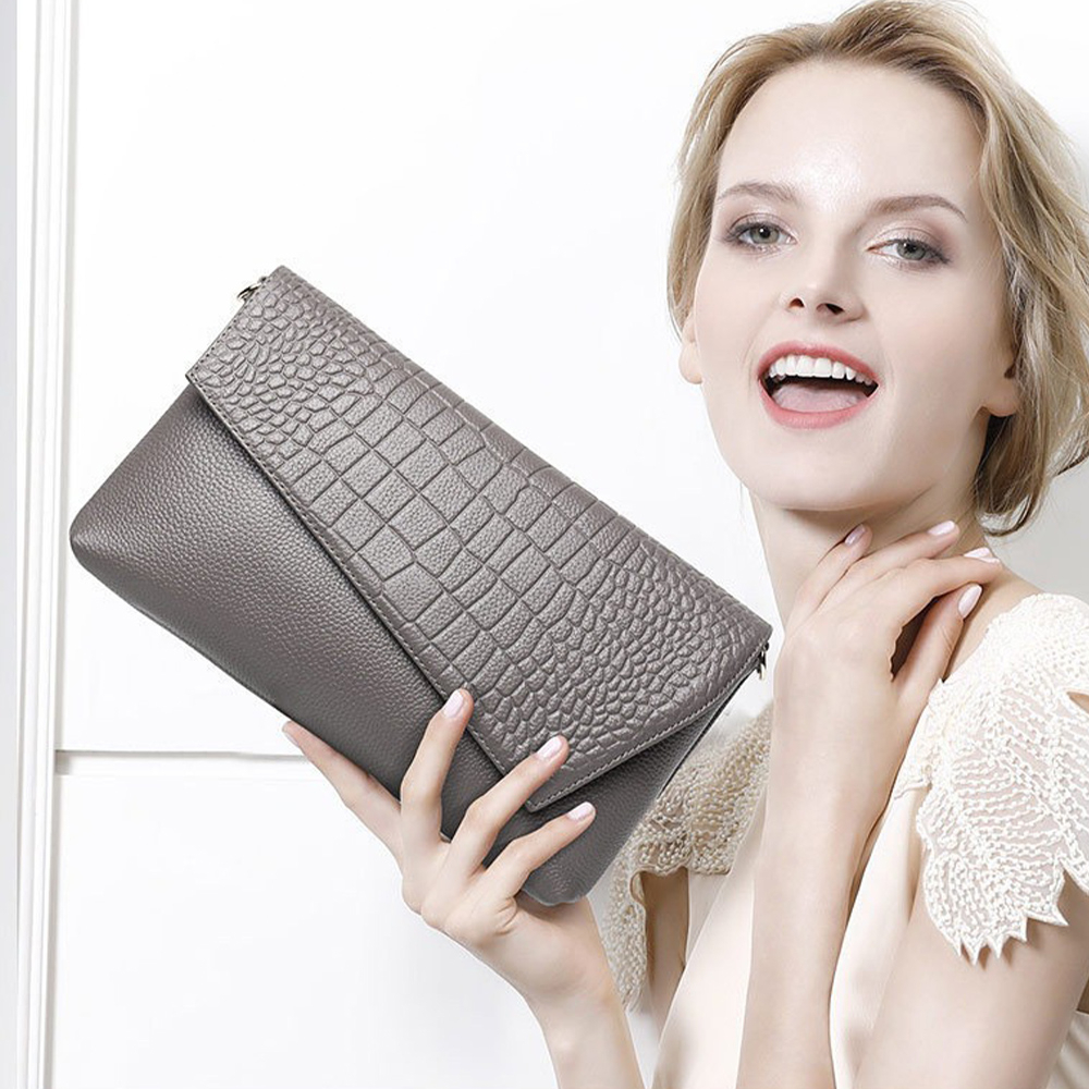 包包 手拿包 斜背手拿包 真皮包包 鏈條包 掀蓋手拿包 信封包包 鱷魚紋包包 通勤包 多功能大容量包 精品包包 060