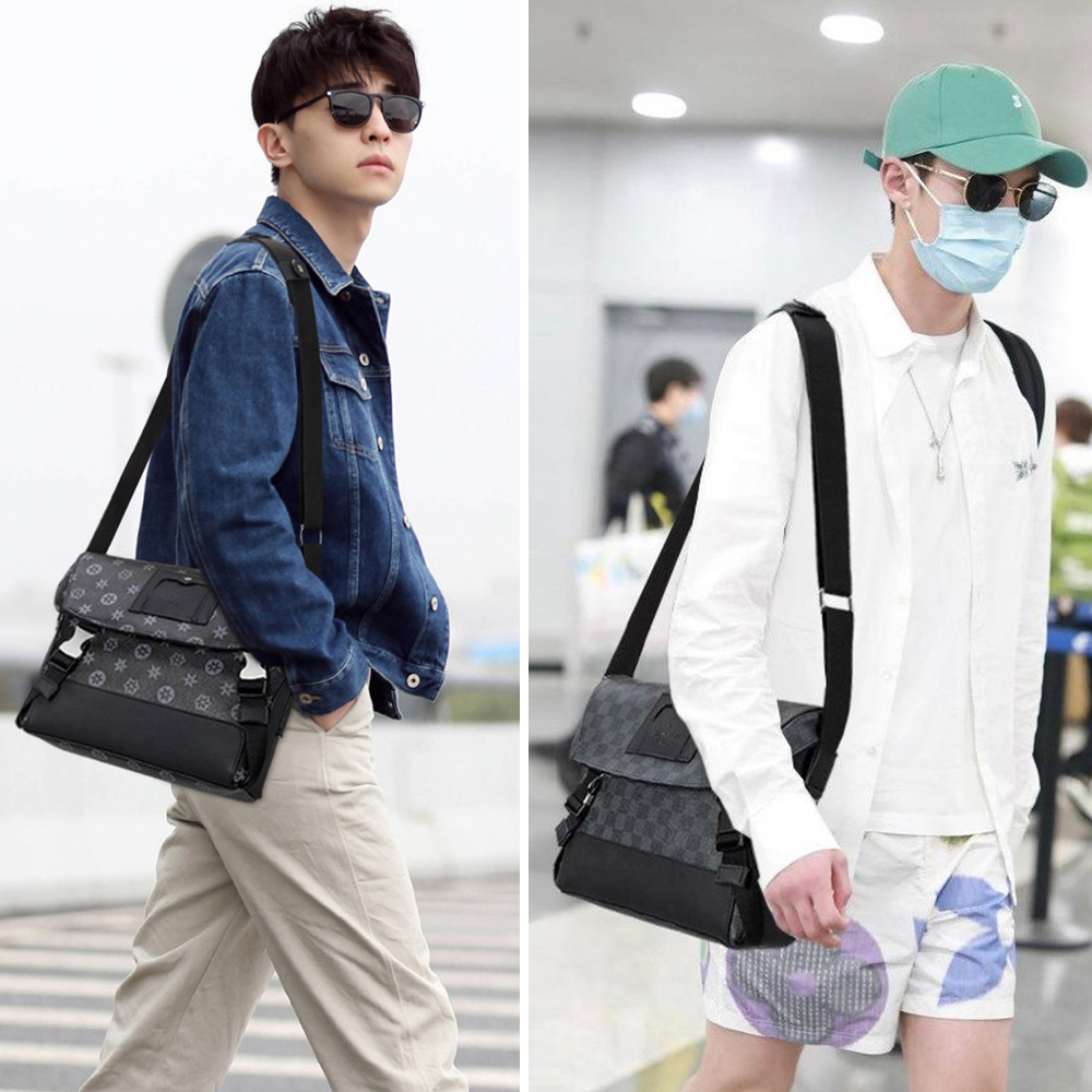 男生包包 潮牌 型男 真皮包包 斜背包男 牛皮斜背包 肩包男 郵差包 男士包包 男人包包 名牌包包 防水郵差包 207