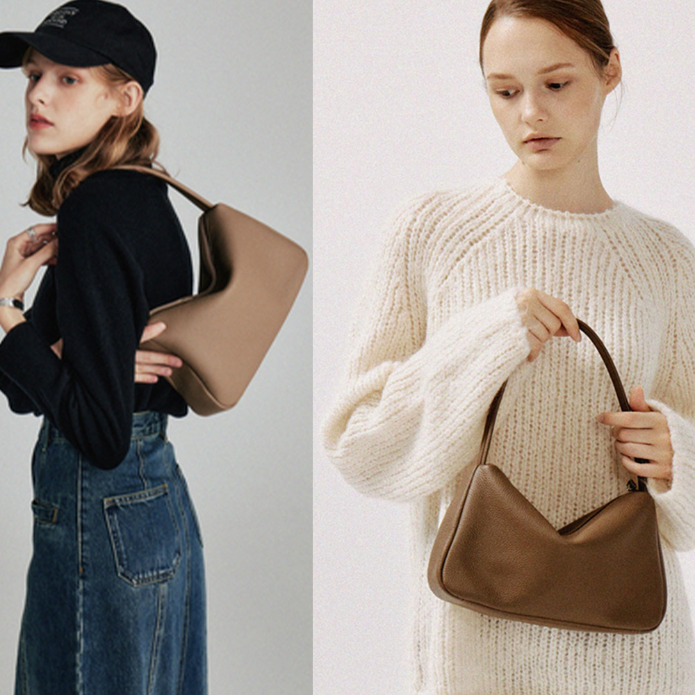 女生包包 腋下包 月牙包 真皮包包 韓國包包 肩背包 百搭包包 女士包包 日本包包 牛皮包包  馬鞍包 單肩包 036