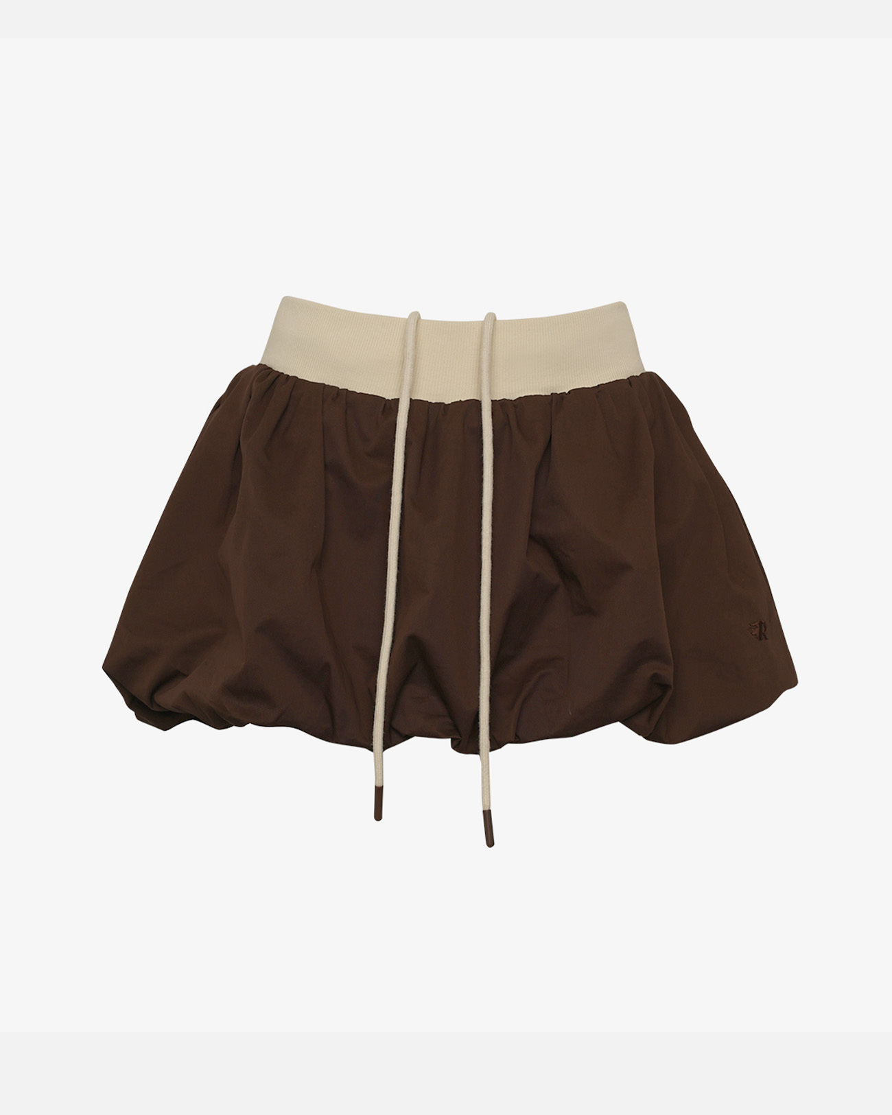 Dark Brown Ballon Skort