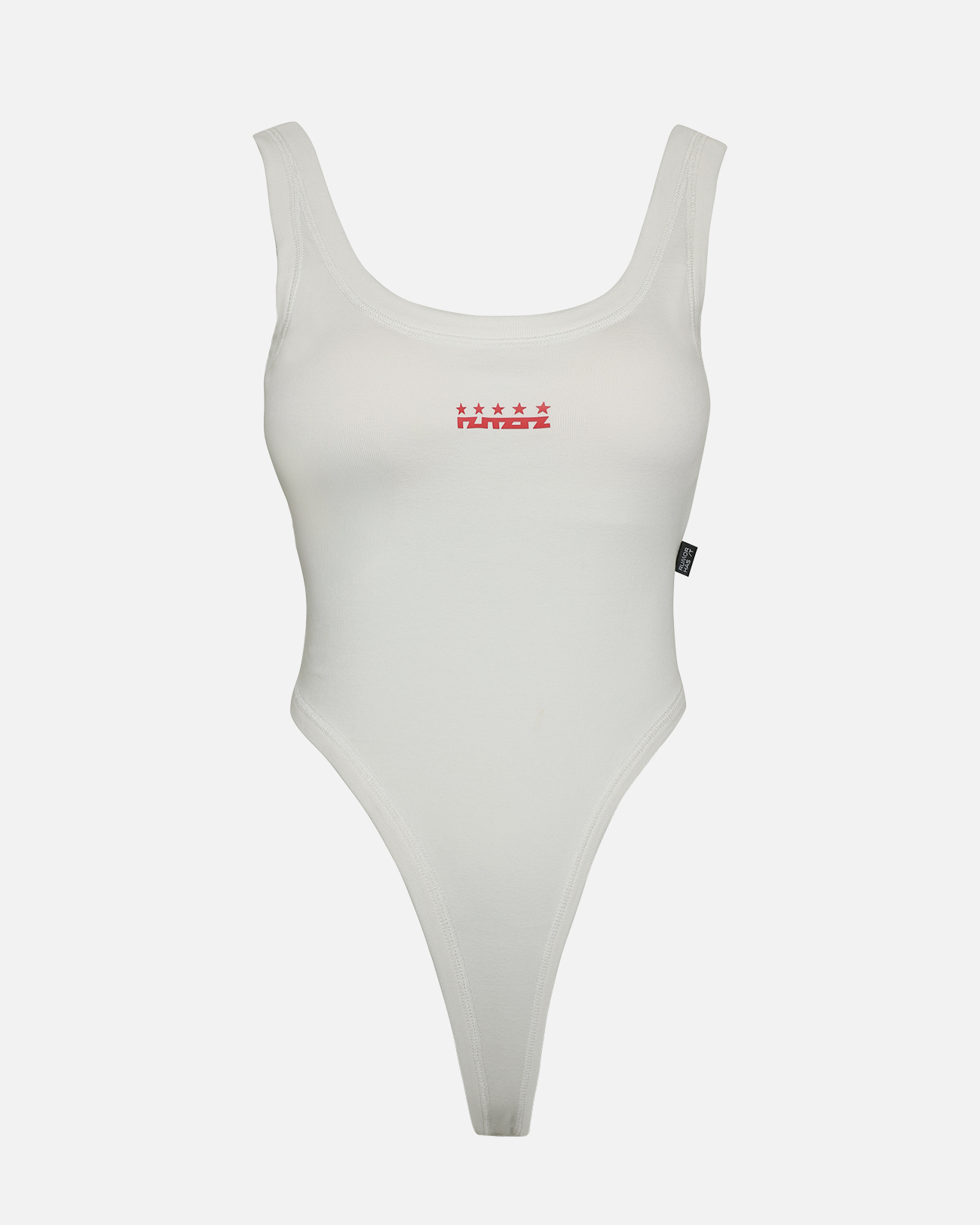 Retro Athletic Bodysuit-White