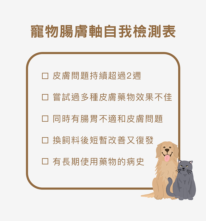 寵物腸膚軸自我檢測表