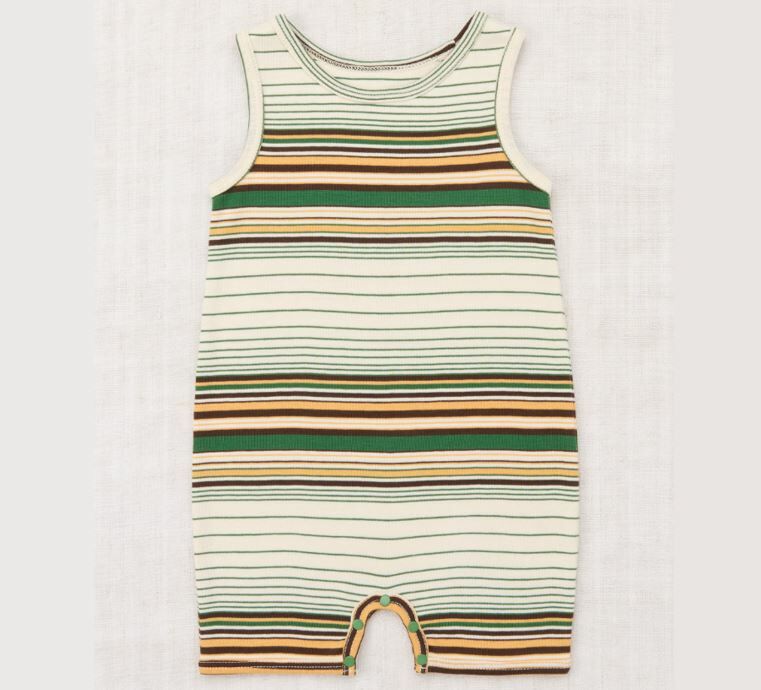 Misha & Puff 條紋連身衣 Tank Romper-Lawn Patio Stripe
