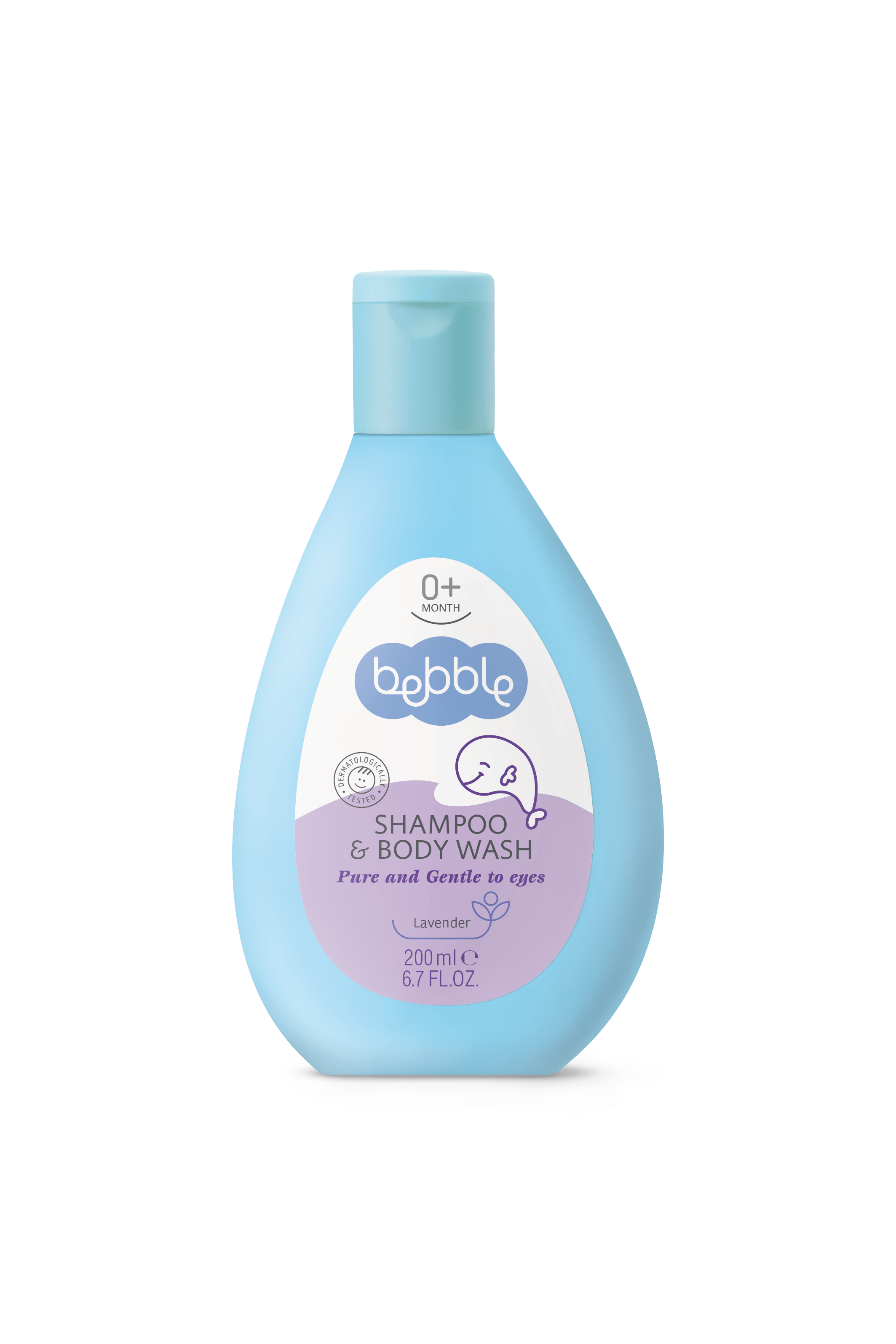 Bebble 嬰兒薰衣草溫和洗髮沐浴露 200ml